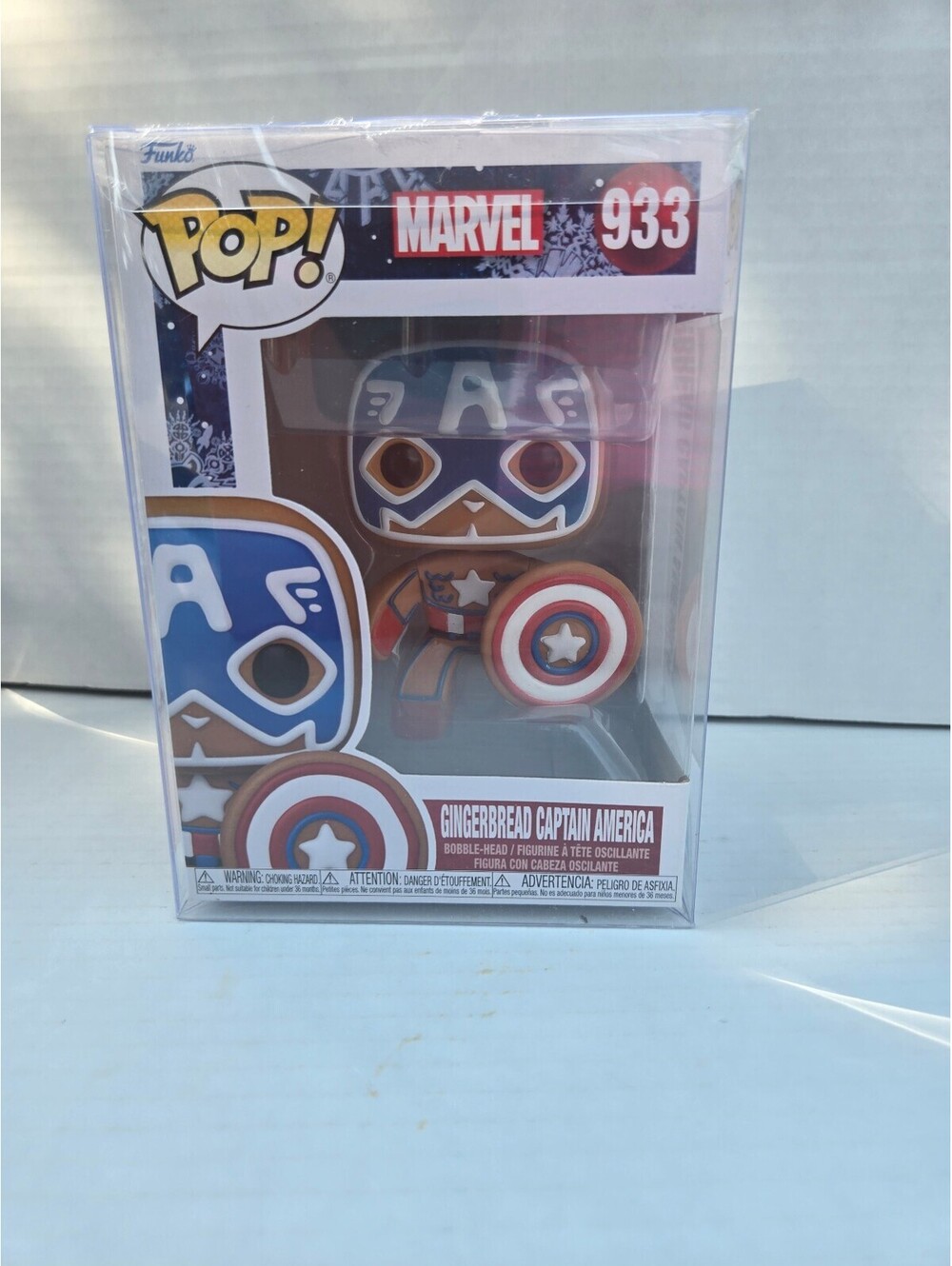 Funko Pop! Marvel Gingerbread Captain America #933 Collectible Figure